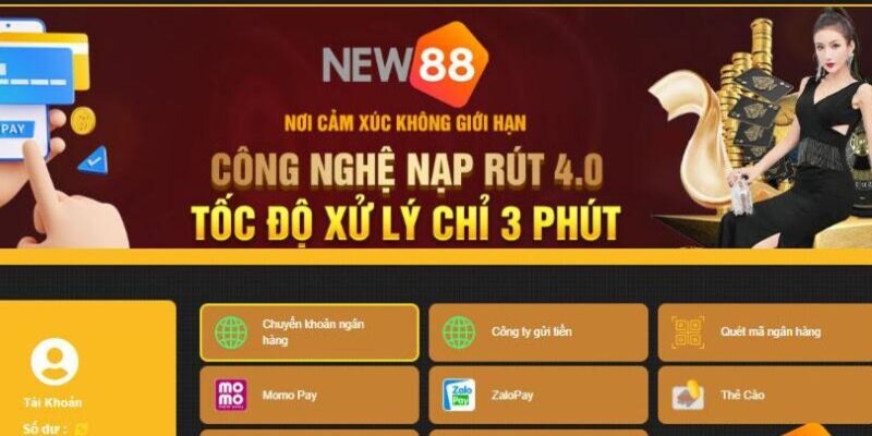 Giao dịch nạp rút của nhà cái thực hiện nhanh chóng.