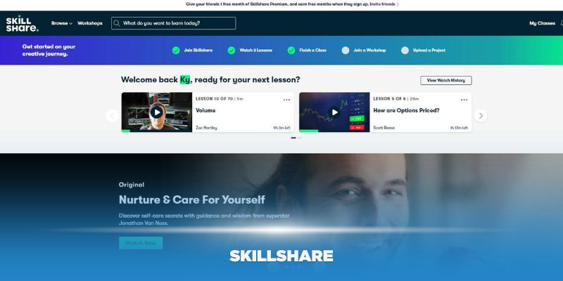 Học thiết kế online sáng tạo cùng nền tảng SkillShare