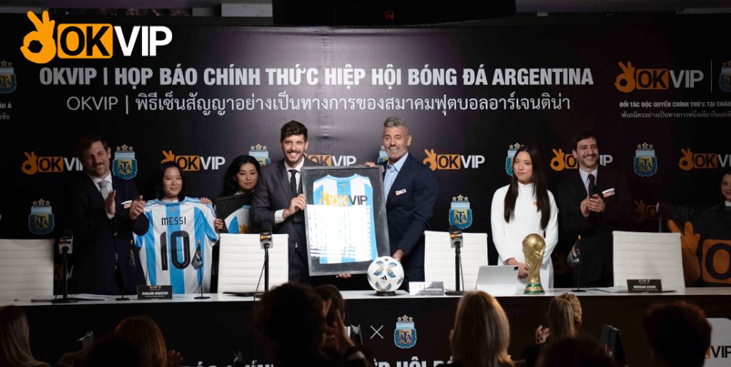 Lien Minh OKVIP Hop Tac Cung Hiep hoi bong da Argentina AFA